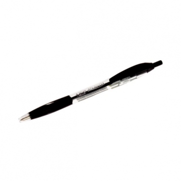 Klikací kuličkové pero BIC Atlantis, černé, 36 ks