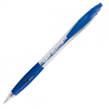 Klikací kuličkové pero BIC Atlantis, modré, 36 ks