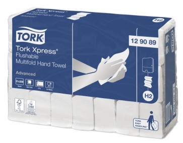 Tork Xpress® splachovatelné skládané papírové ručníky