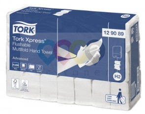 Tork Xpress® splachovatelné skládané papírové ručníky