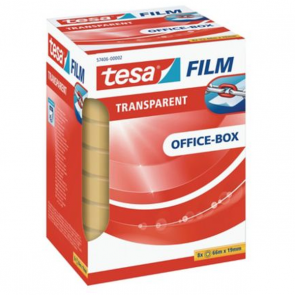 Průhledná lepicí páska Tesa®, 19 mm x 66 m, 8 ks/balení