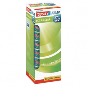 Lepicí pásky Tesa Eco & Clear, 8 ks/balení, (7 ks + 1 ks zdarma)